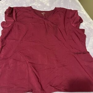 Plus size scrub top